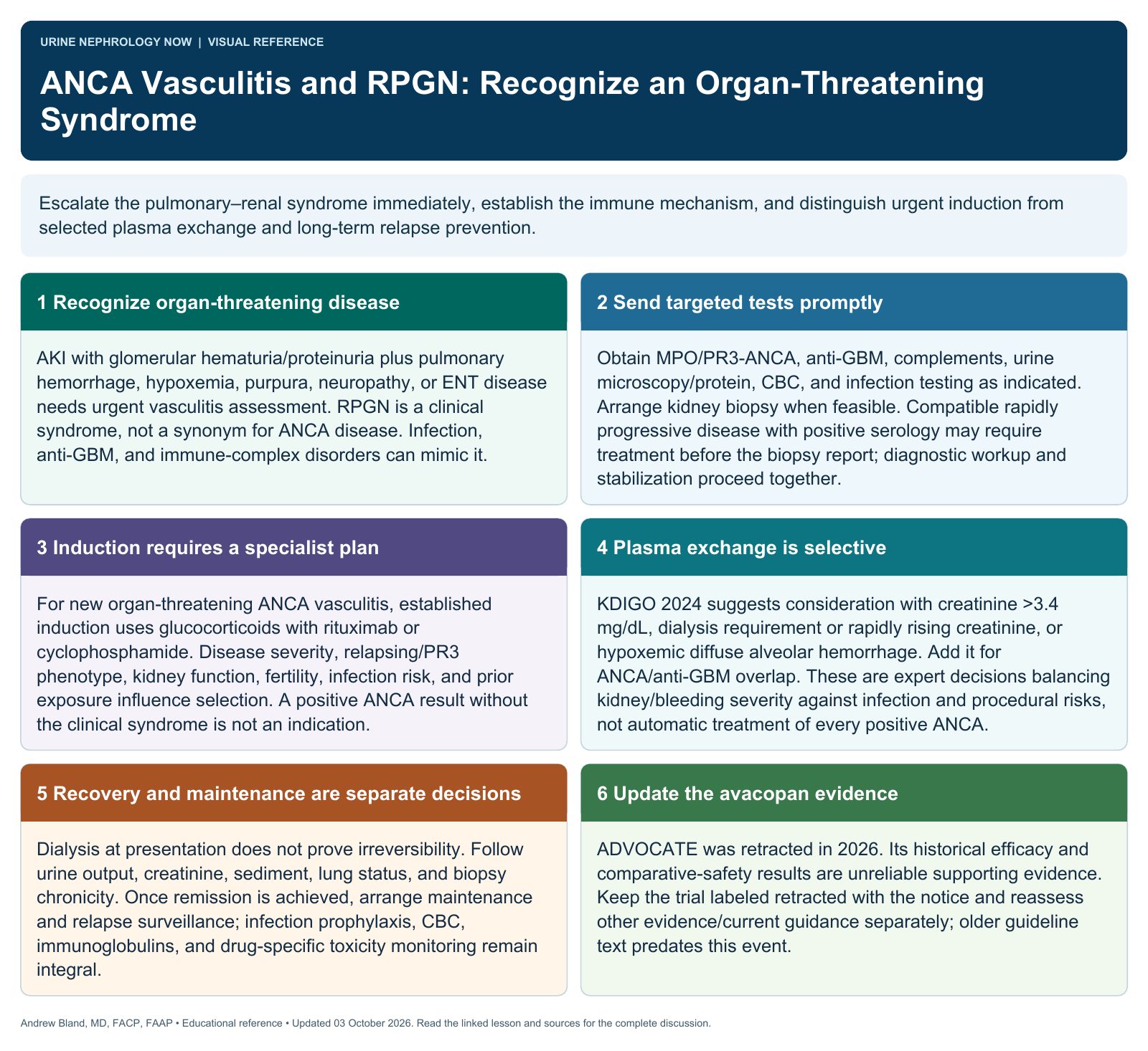 ANCA Vasculitis and RPGN: Recognize an Organ-Threatening Syndrome. Full text follows below.