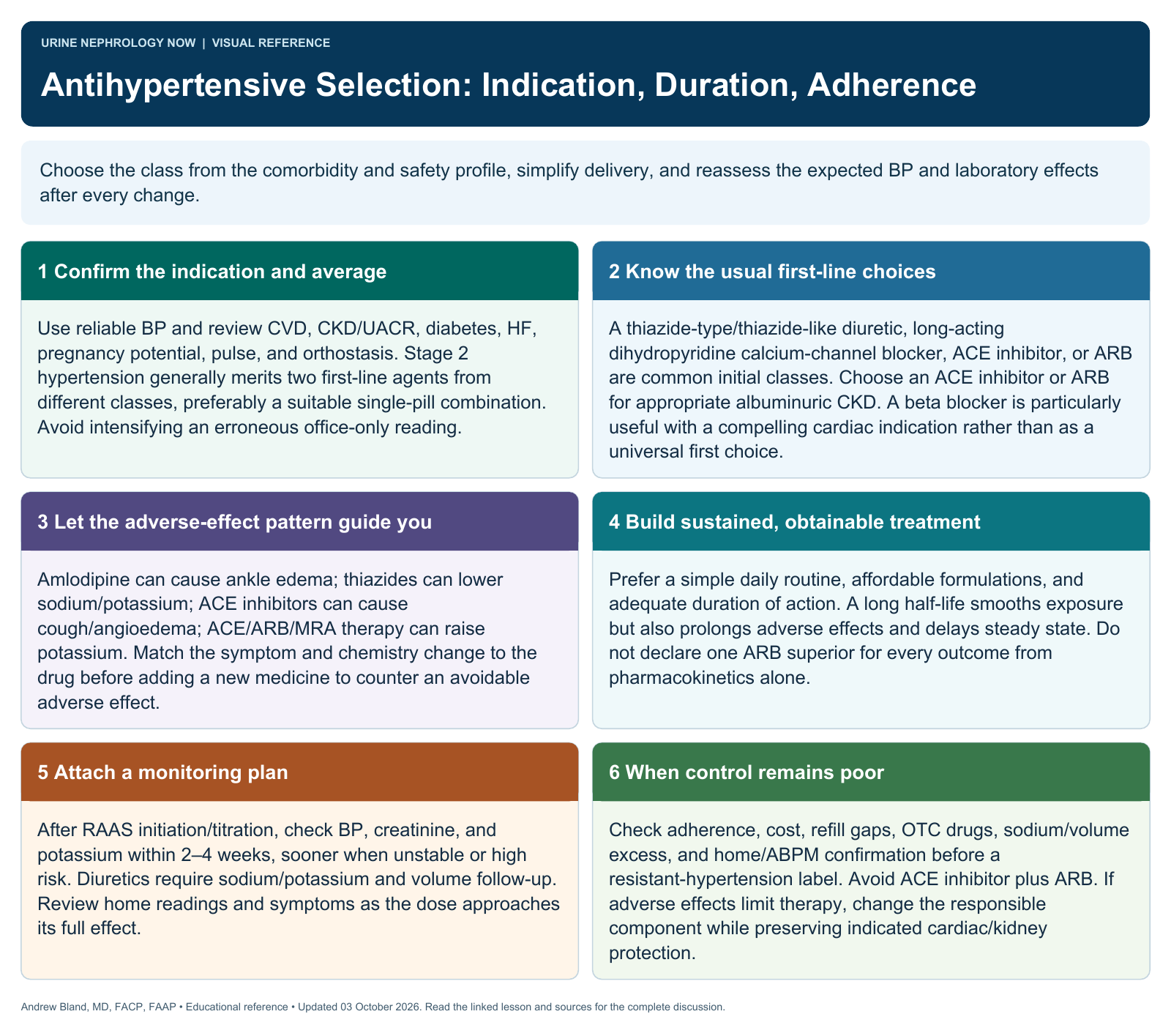 Antihypertensive Selection: Indication, Duration, Adherence. Full text follows below.