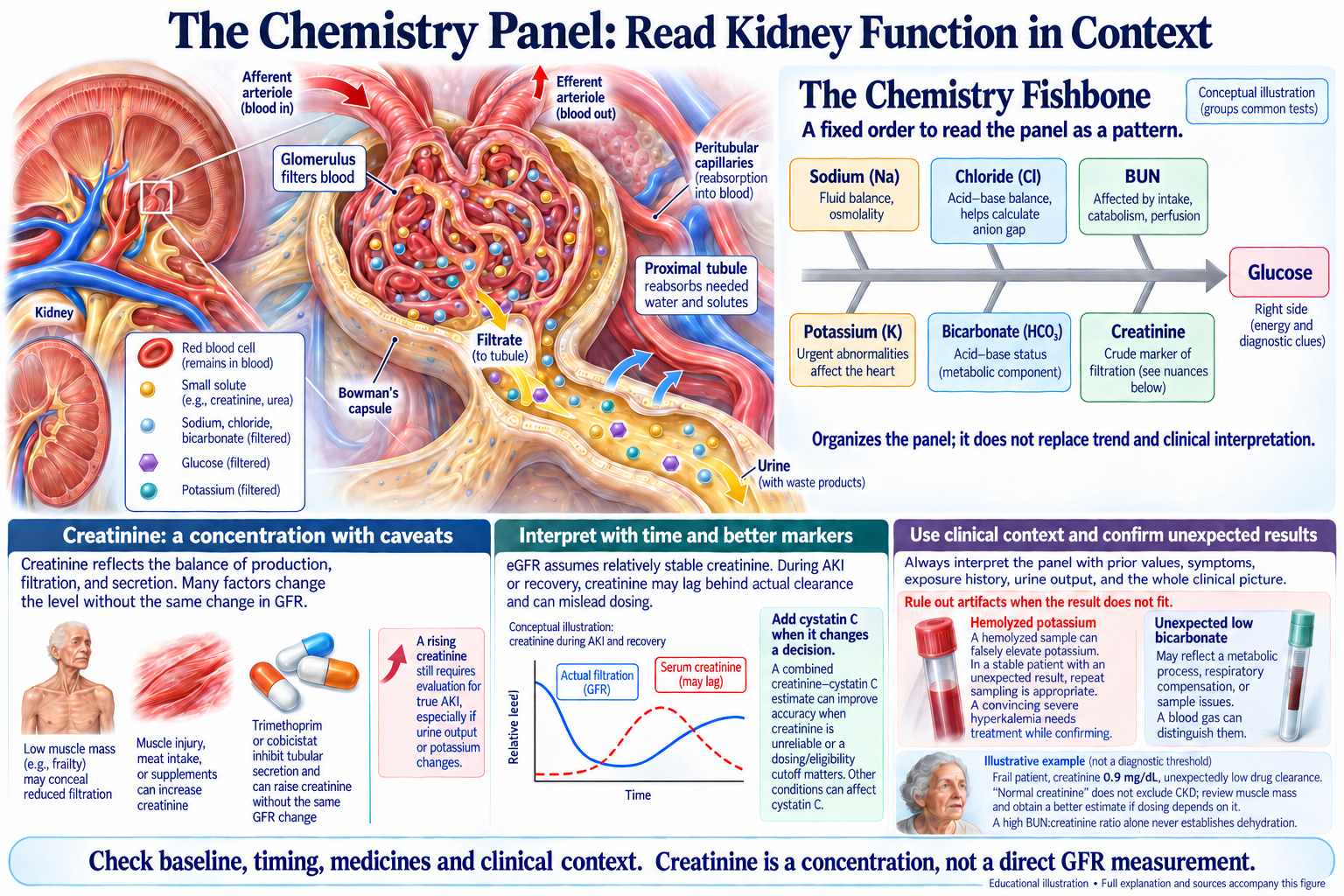 The Chemistry Panel: Read Kidney Function in Context visual summary