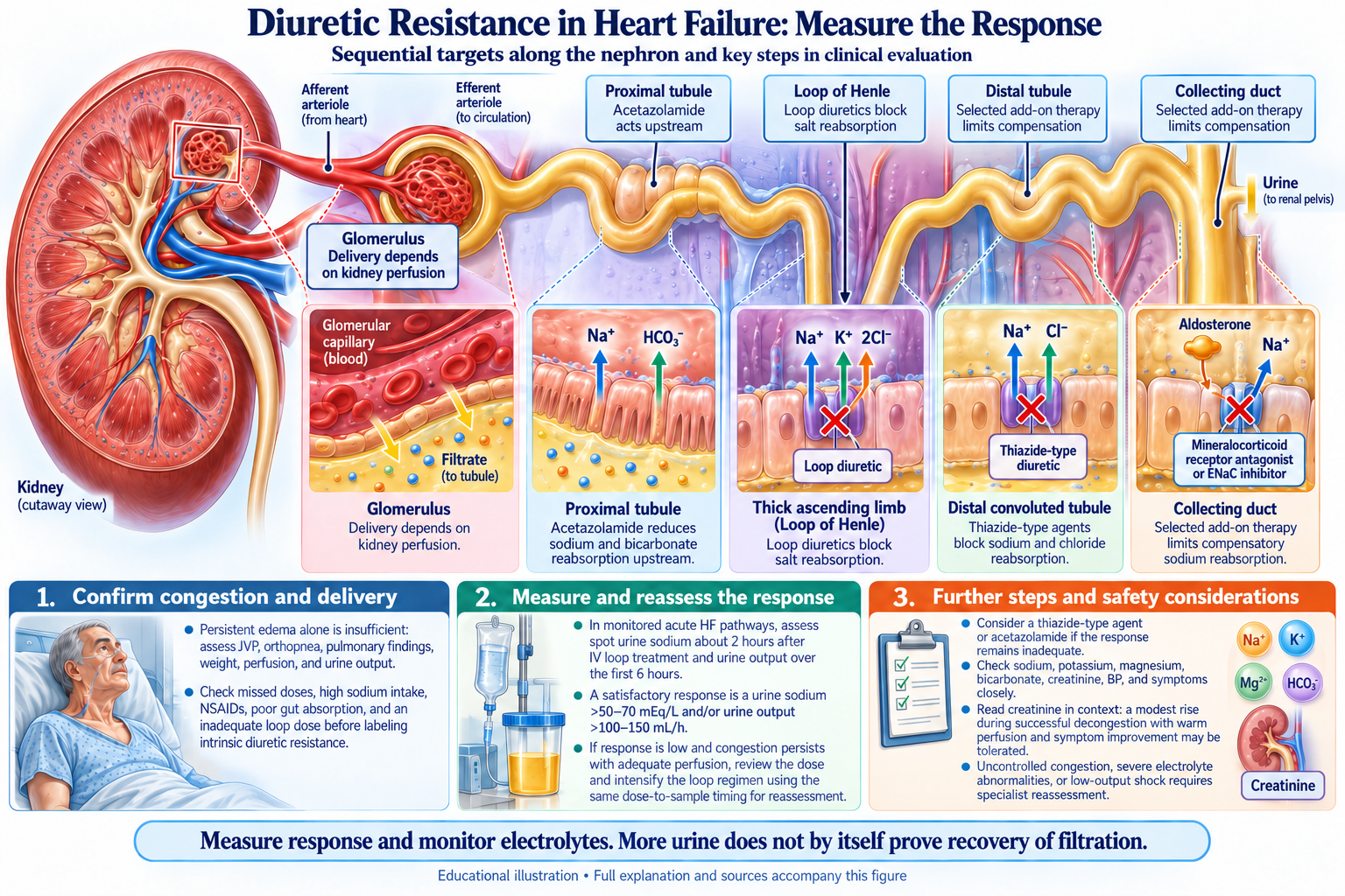 Diuretic Resistance in Heart Failure: Measure the Response visual summary