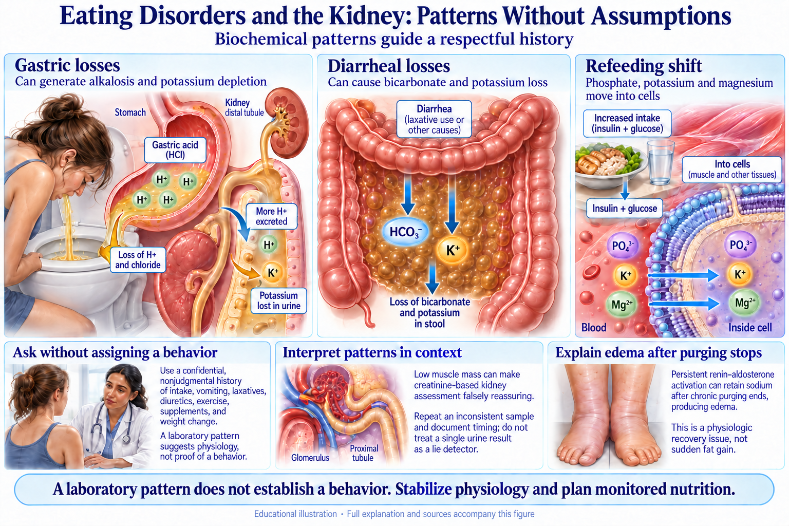 Eating Disorders and the Kidney: Patterns Without Assumptions visual summary