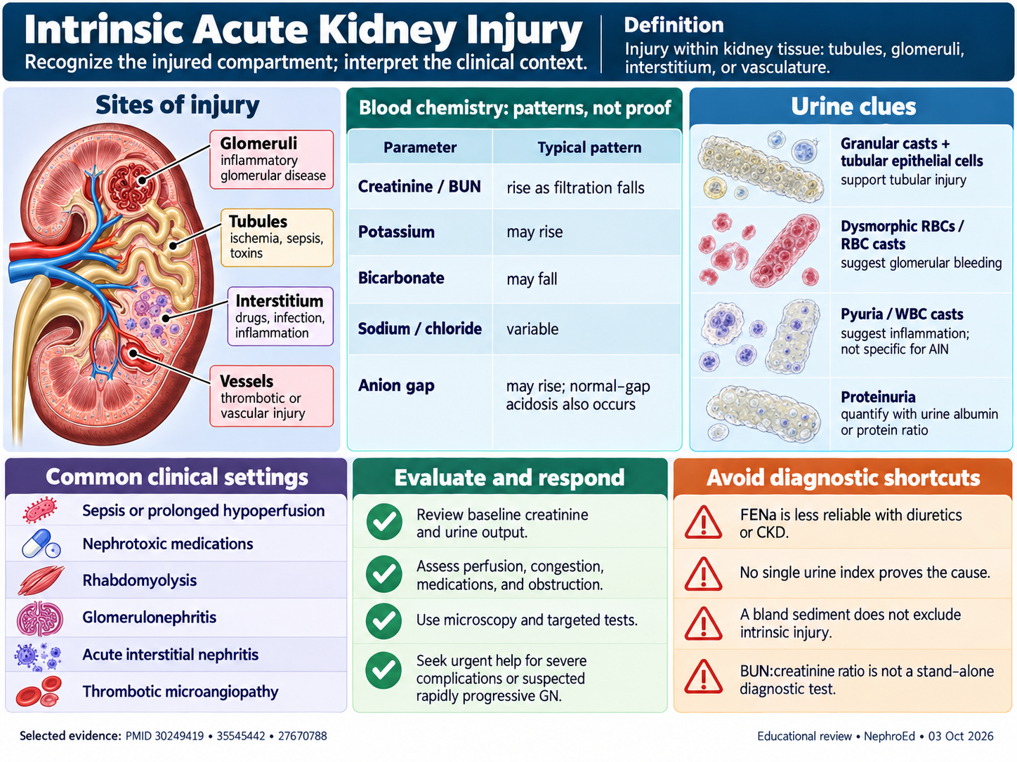 Intrinsic Acute Kidney Injury visual summary. Open for the full image and text version.