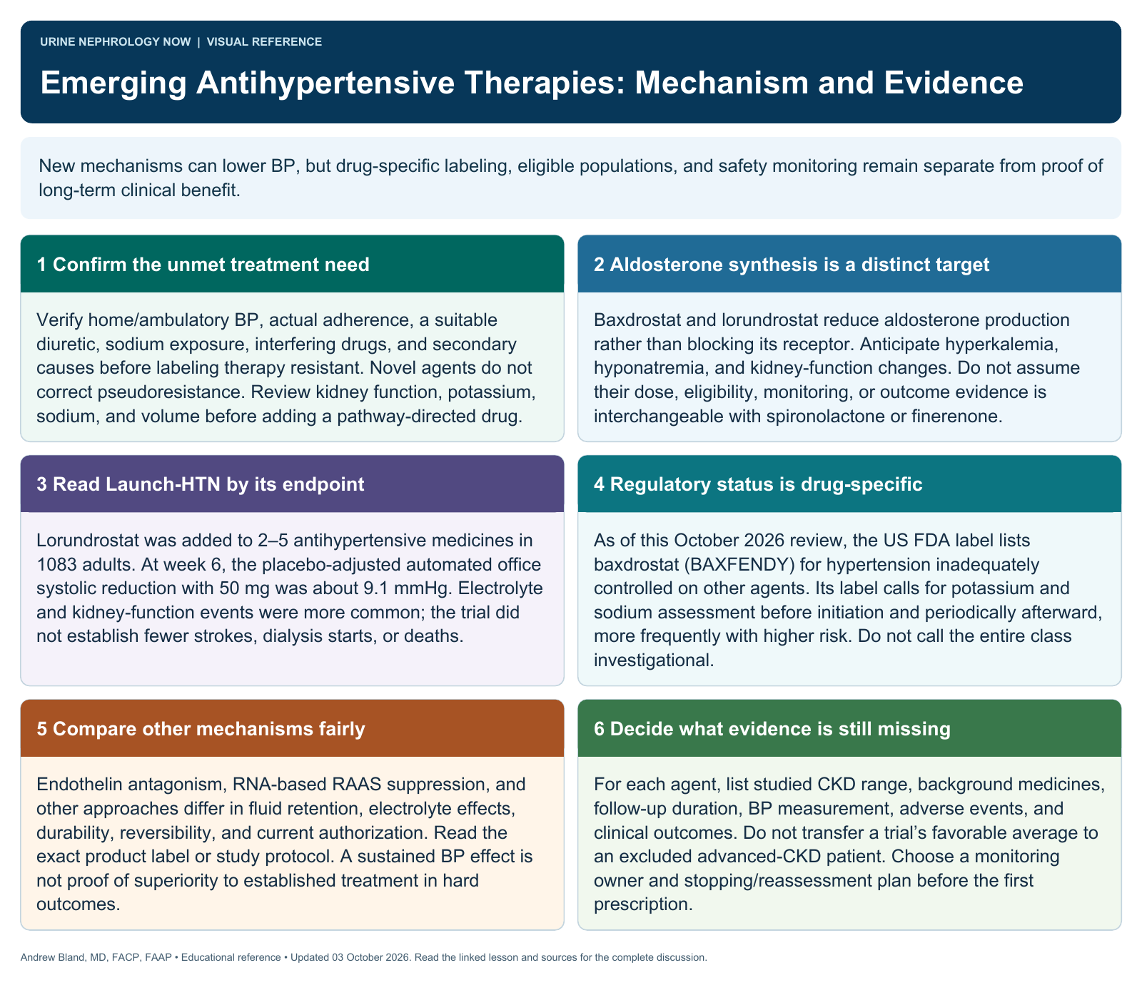 Emerging Antihypertensive Therapies: Mechanism and Evidence. Full text follows below.