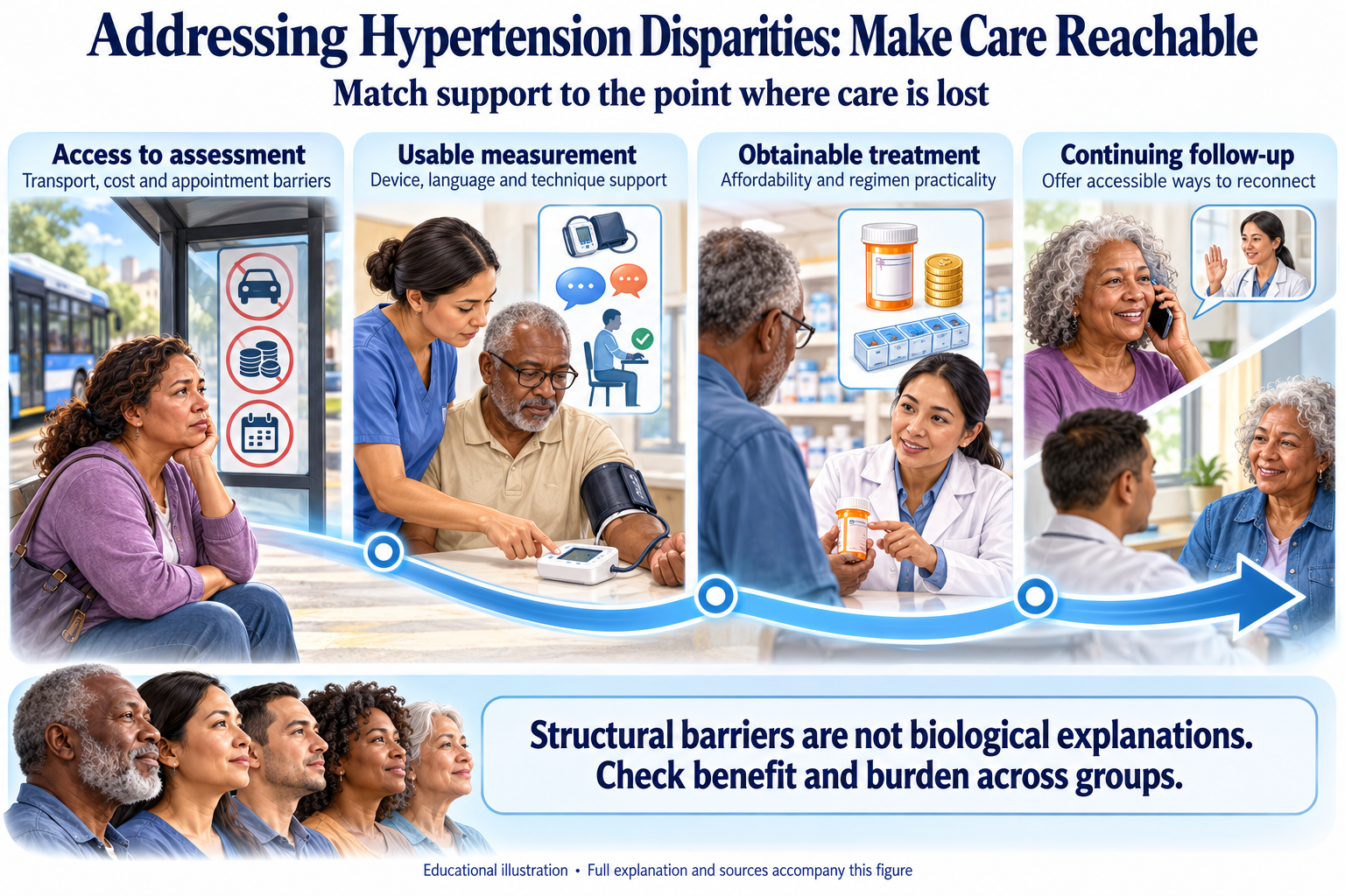 Addressing Hypertension Disparities: Make Care Reachable visual summary