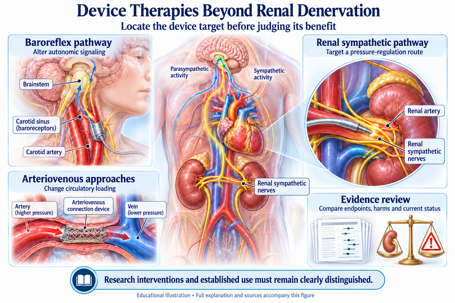 Device Therapies Beyond Renal Denervation visual summary