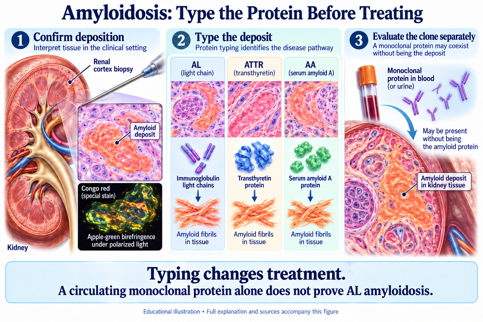 Amyloidosis: Type the Protein Before Treating visual summary