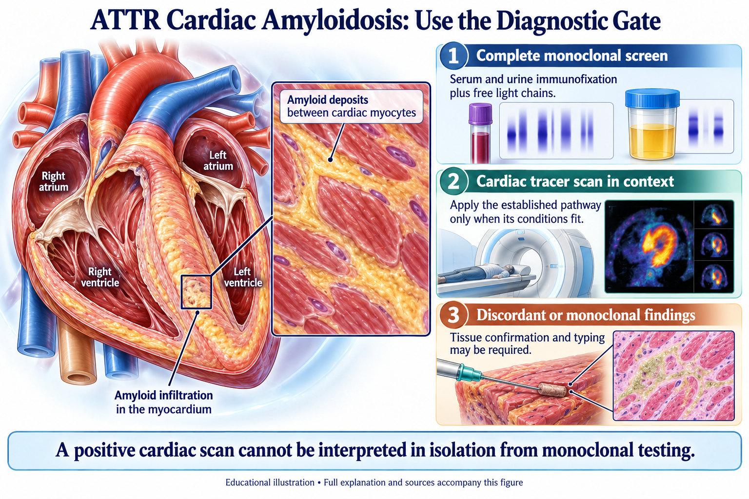 ATTR Cardiac Amyloidosis: Use the Diagnostic Gate visual summary