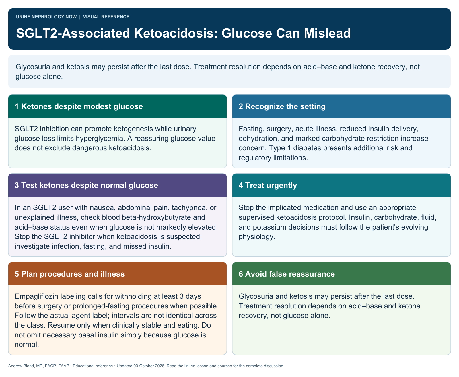 SGLT2-Associated Ketoacidosis: Glucose Can Mislead. Full text follows below.
