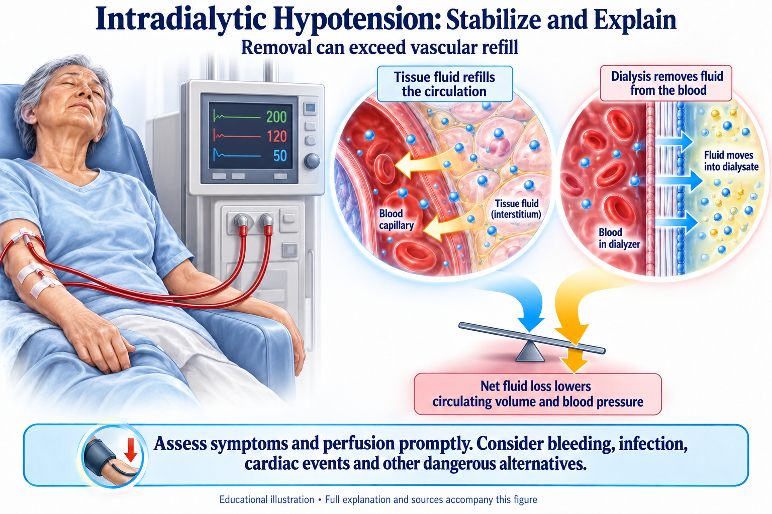 Intradialytic Hypotension: Stabilize and Explain visual summary