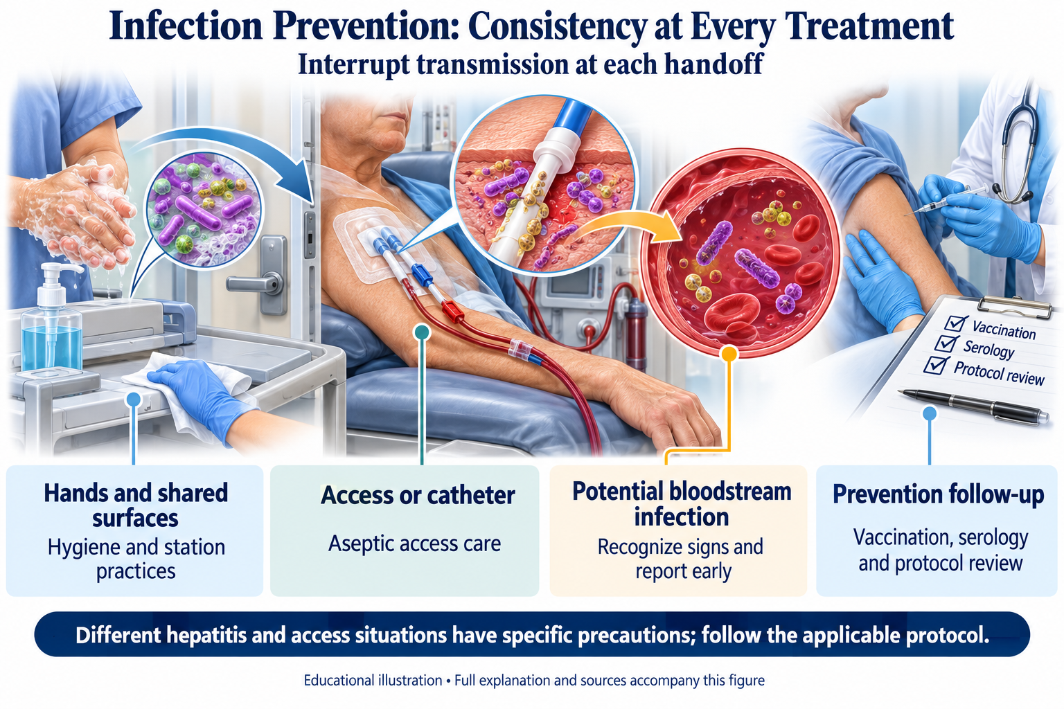 Infection Prevention: Consistency at Every Treatment visual summary