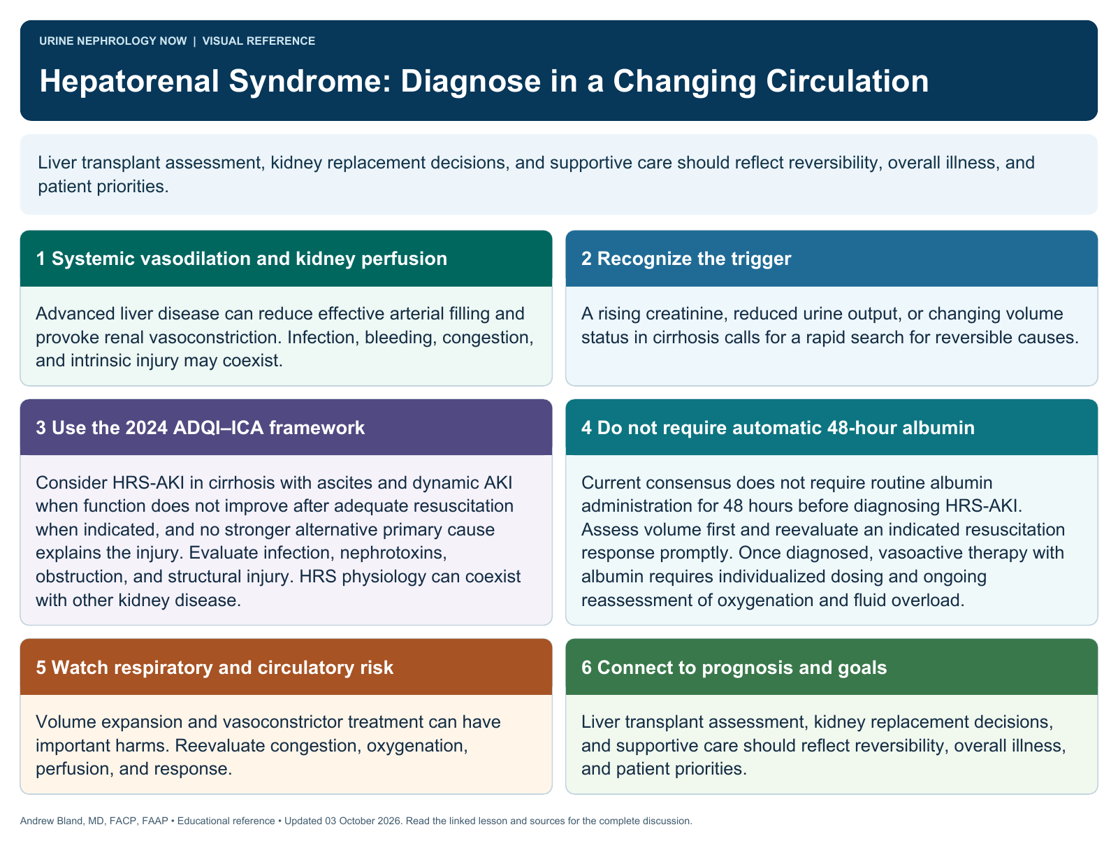 Hepatorenal Syndrome: Diagnose in a Changing Circulation. Full text follows below.