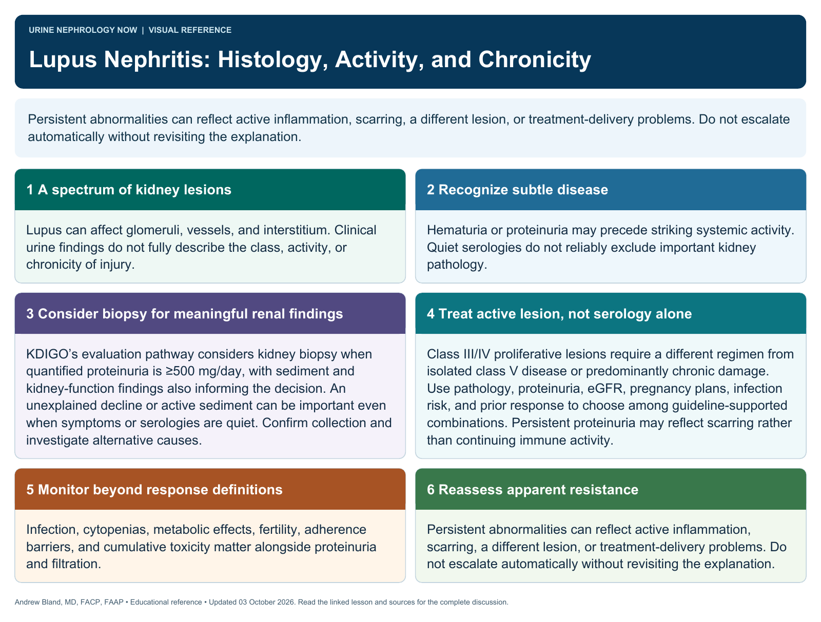 Lupus Nephritis: Histology, Activity, and Chronicity. Full text follows below.