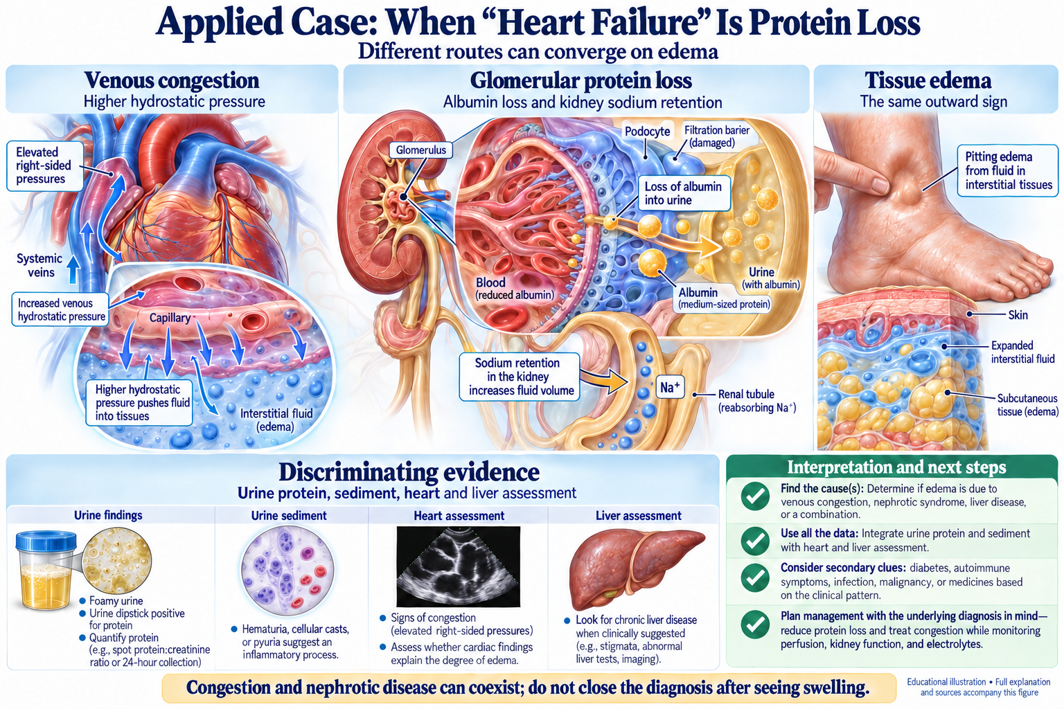 Edema With Heavy Proteinuria: More Than One Cause visual summary