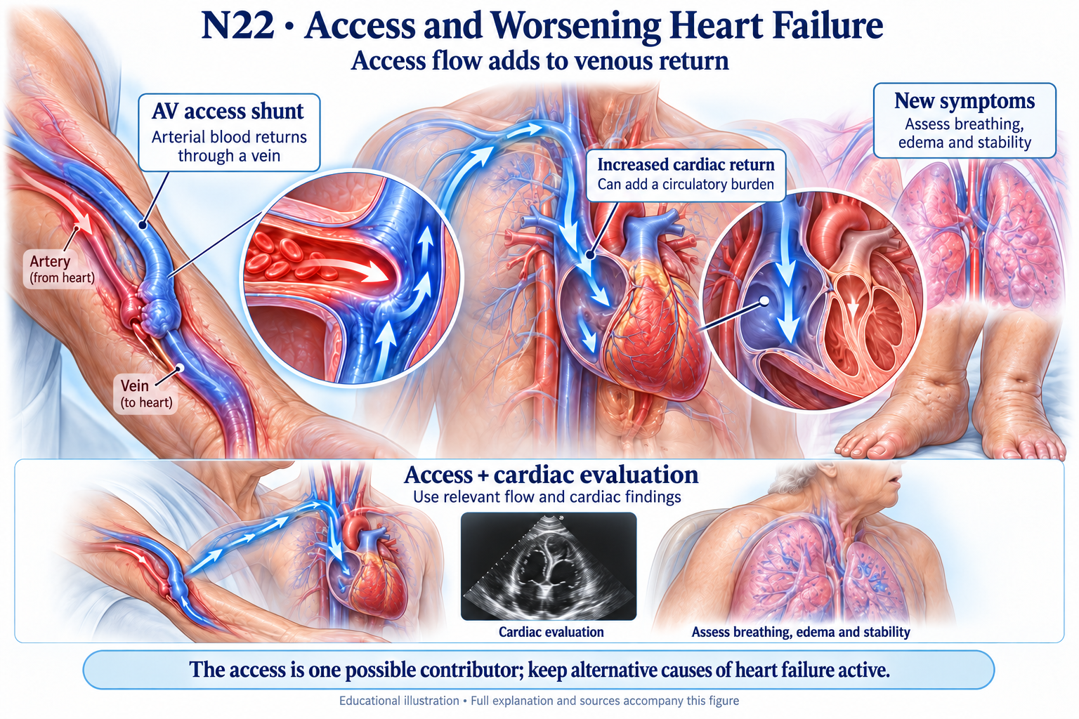 N22 · Access and Worsening Heart Failure visual summary