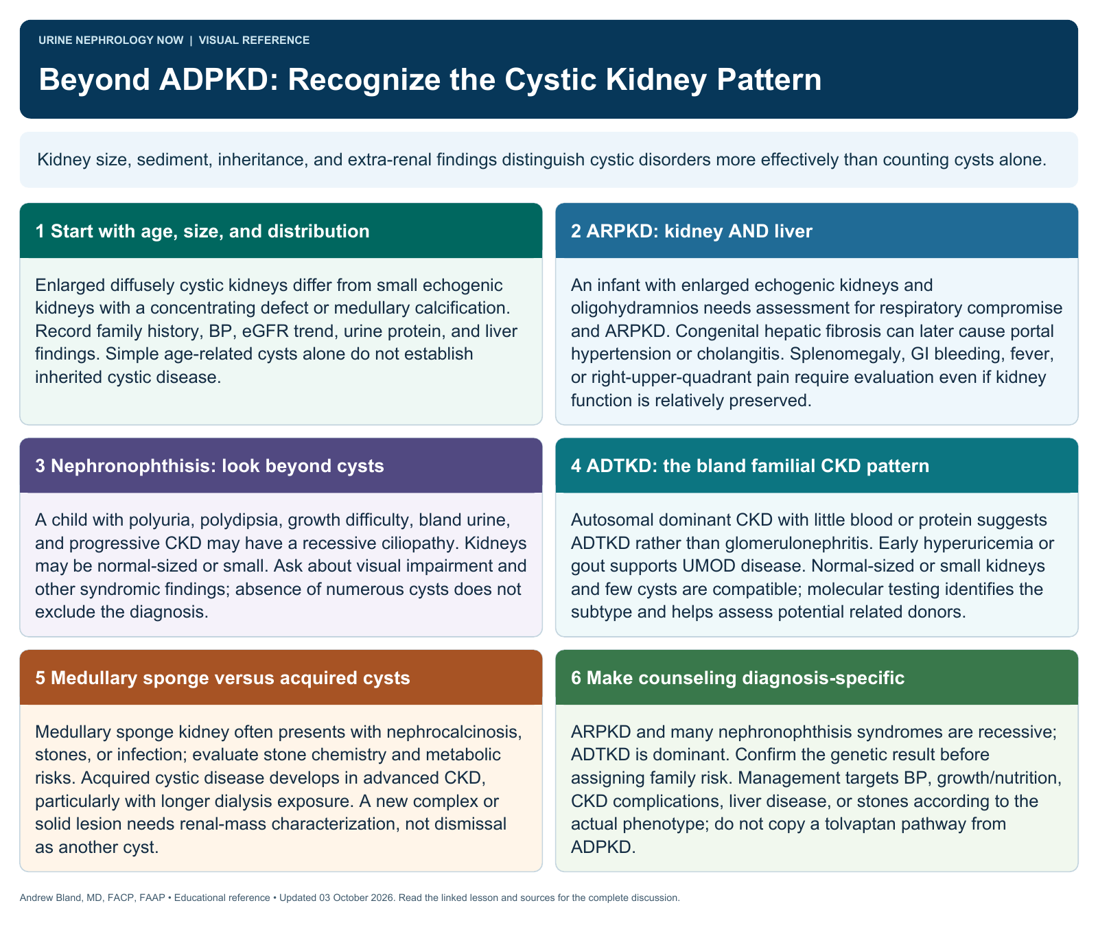 Beyond ADPKD: Recognize the Cystic Kidney Pattern. Full text follows below.