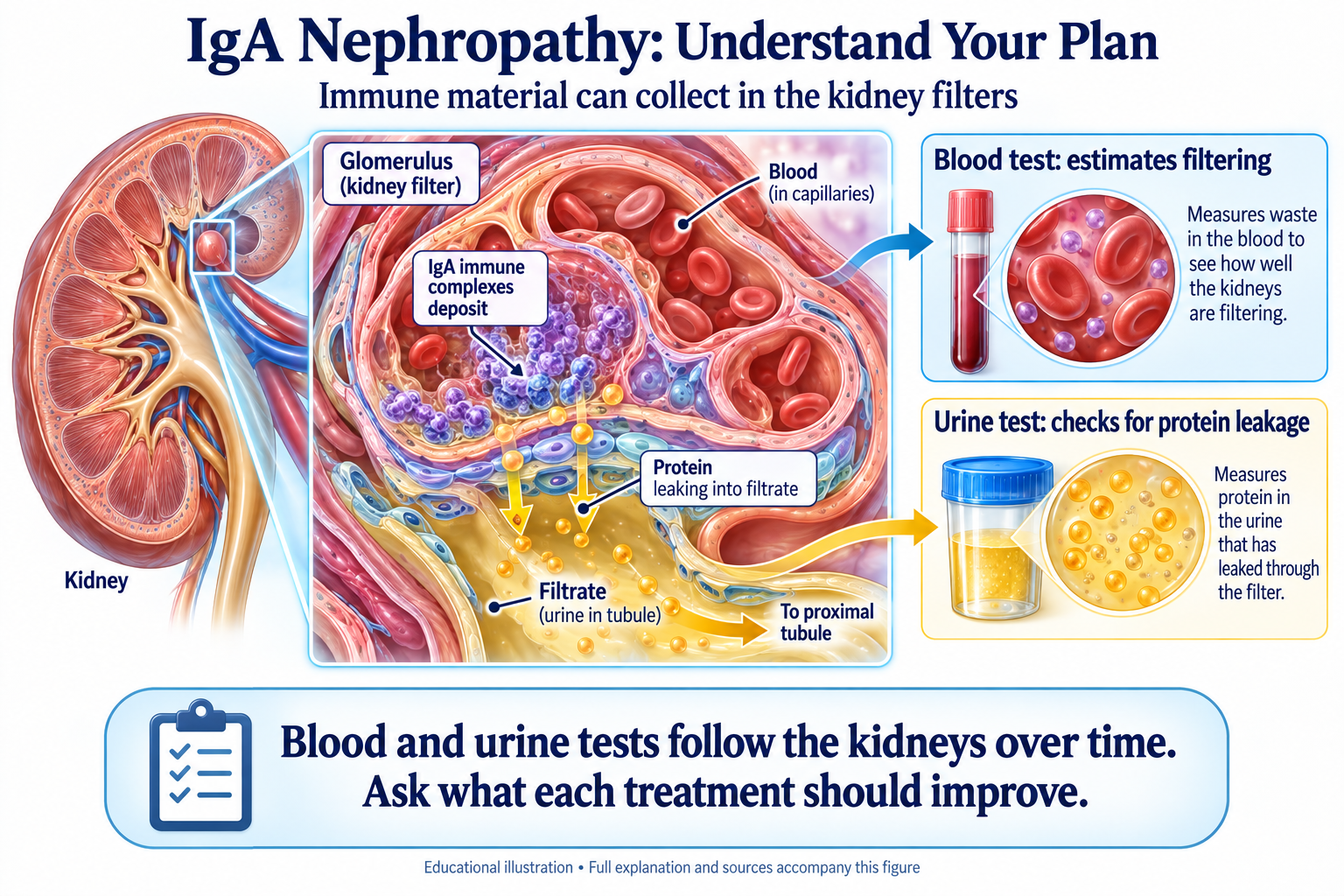 IgA Nephropathy: Understand Your Plan visual summary