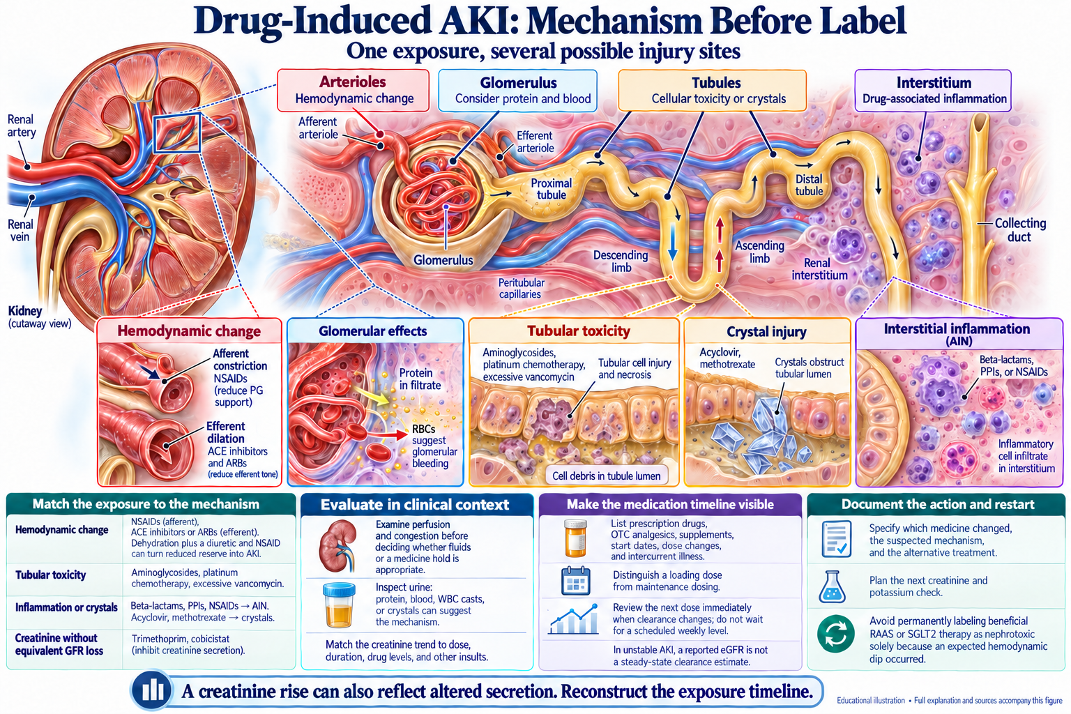Drug-Induced AKI: Mechanism Before Label visual summary. Open for the full image and text version.