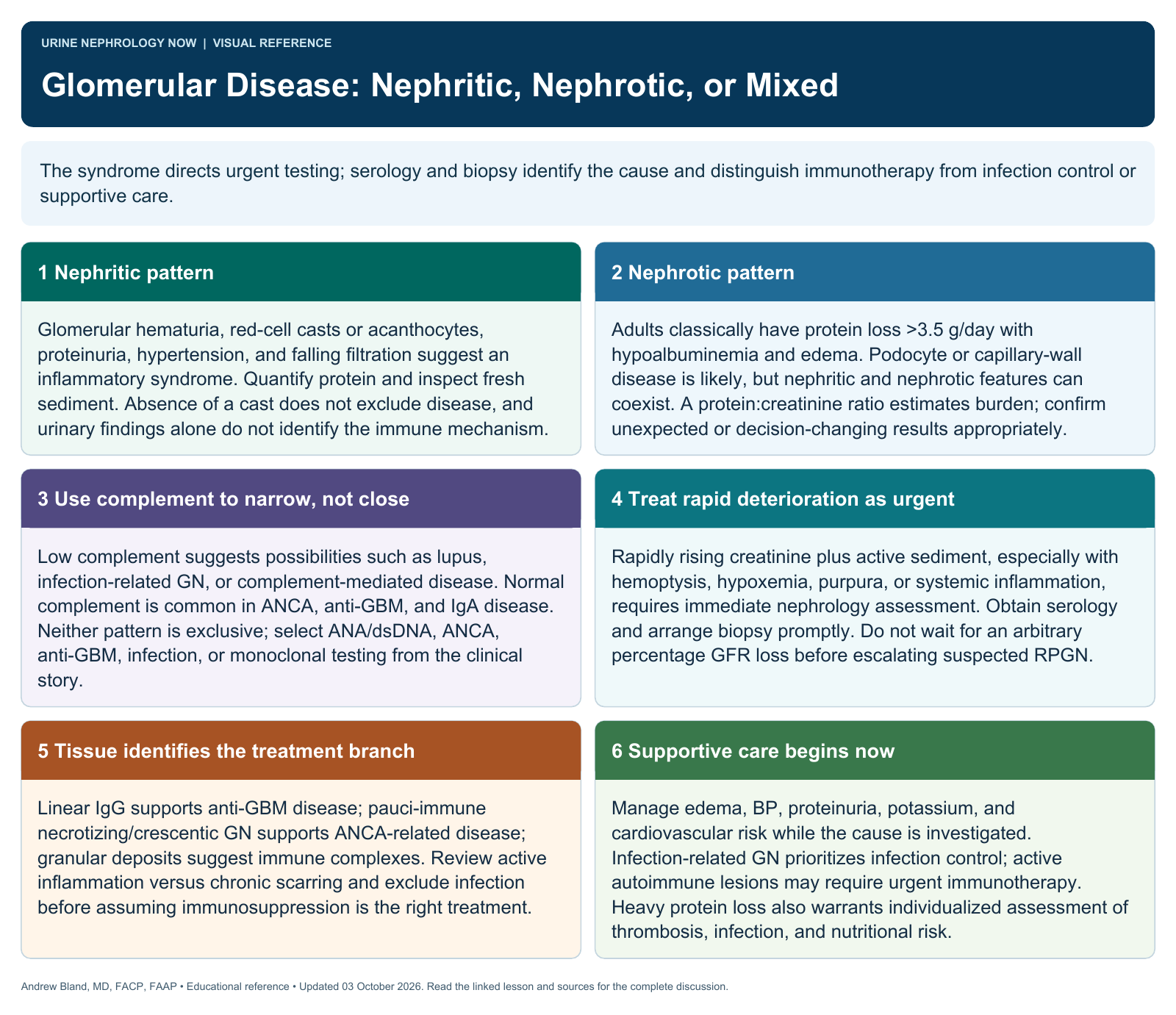 Glomerular Disease: Nephritic, Nephrotic, or Mixed. Full text follows below.