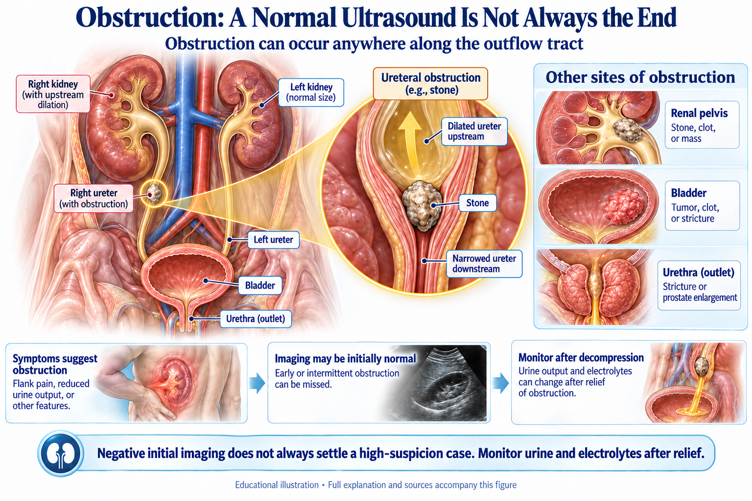 Obstruction: A Normal Ultrasound Is Not Always the End visual summary