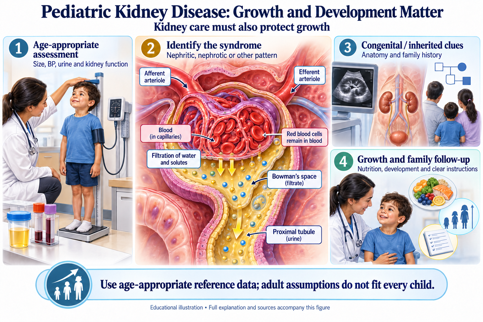 Pediatric Kidney Disease: Growth and Development Matter visual summary