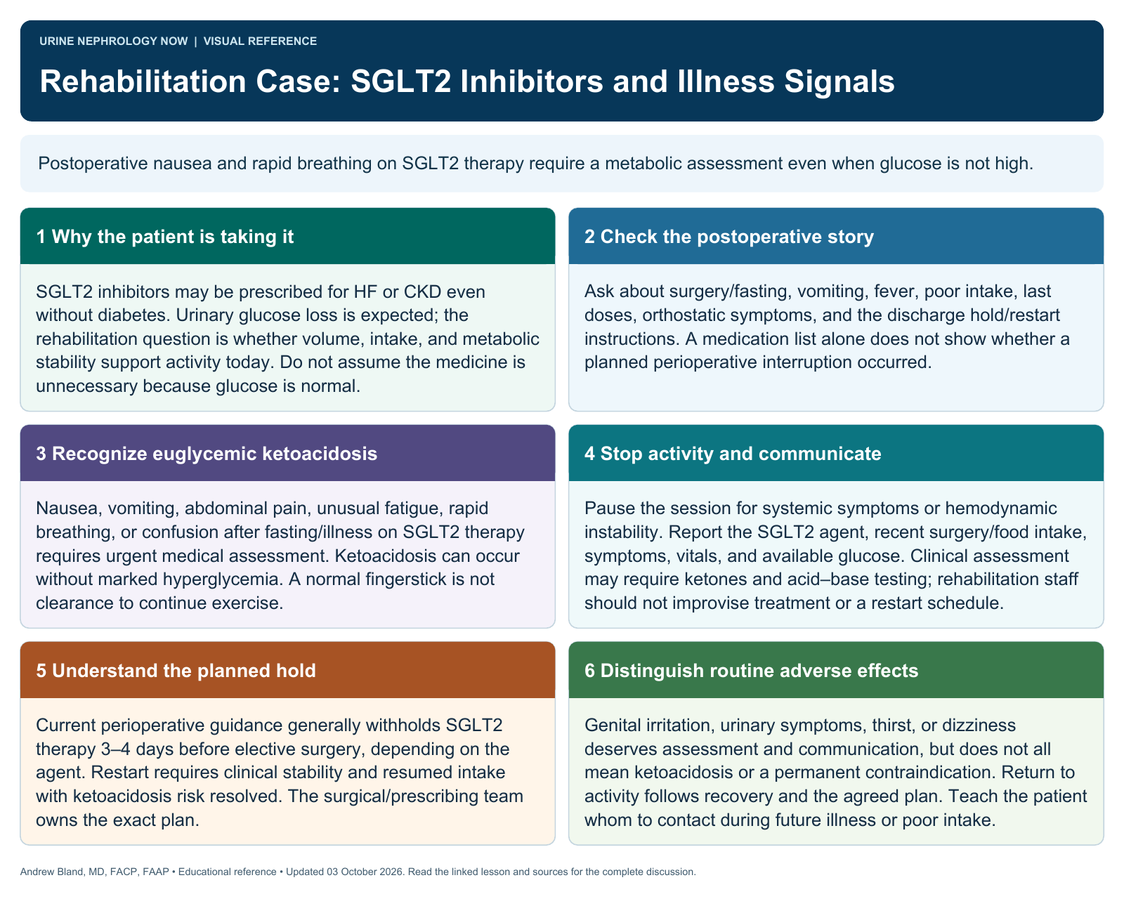 Rehabilitation Case: SGLT2 Inhibitors and Illness Signals. Full text follows below.