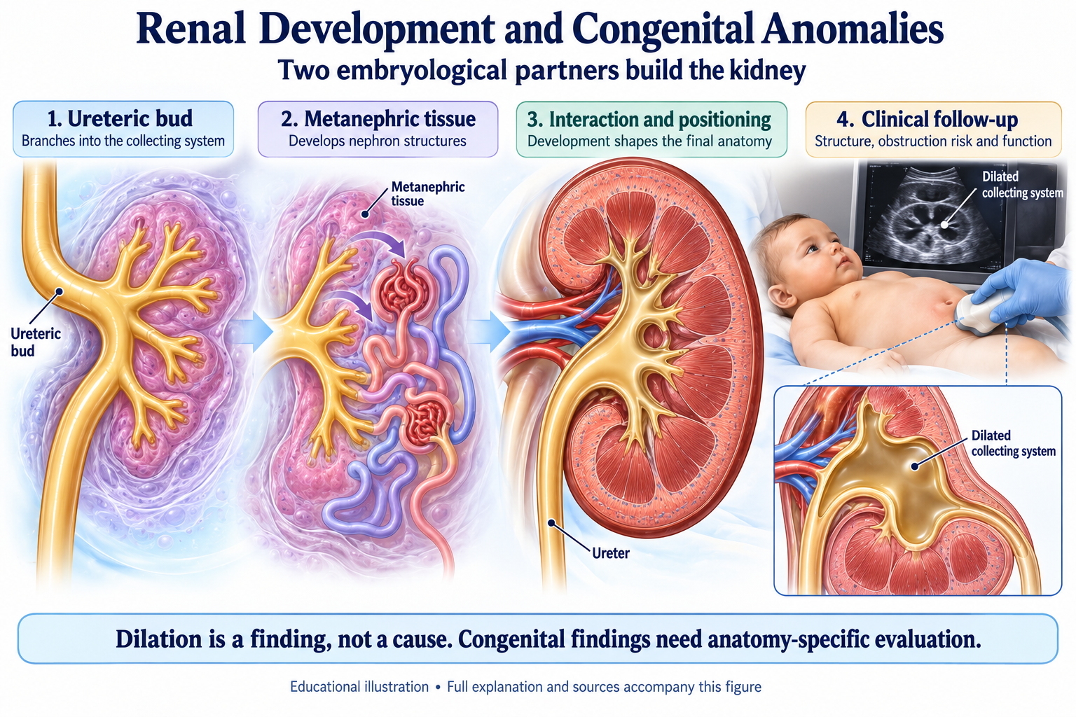 Renal Development and Congenital Anomalies visual summary
