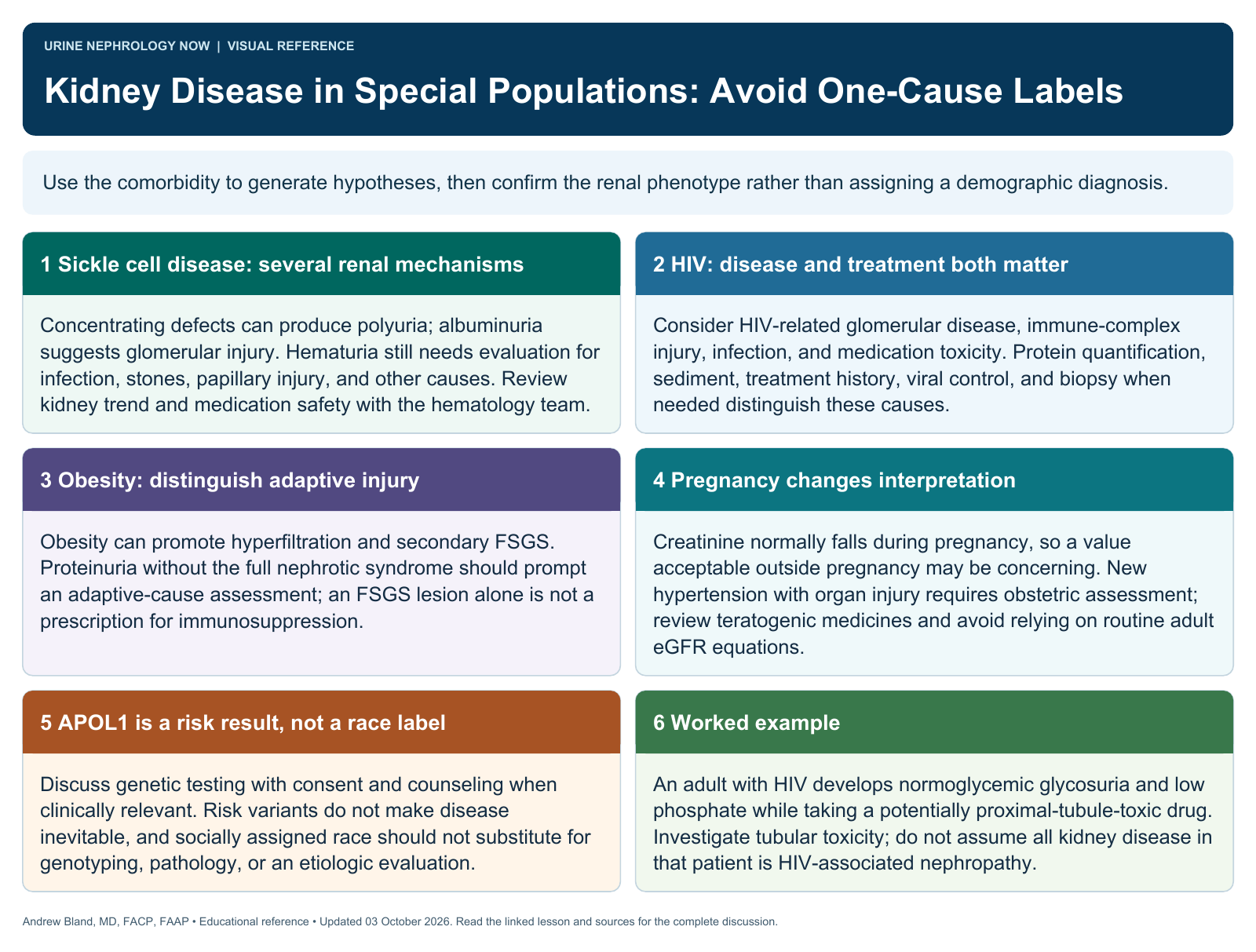 Kidney Disease in Special Populations: Avoid One-Cause Labels. Full text follows below.
