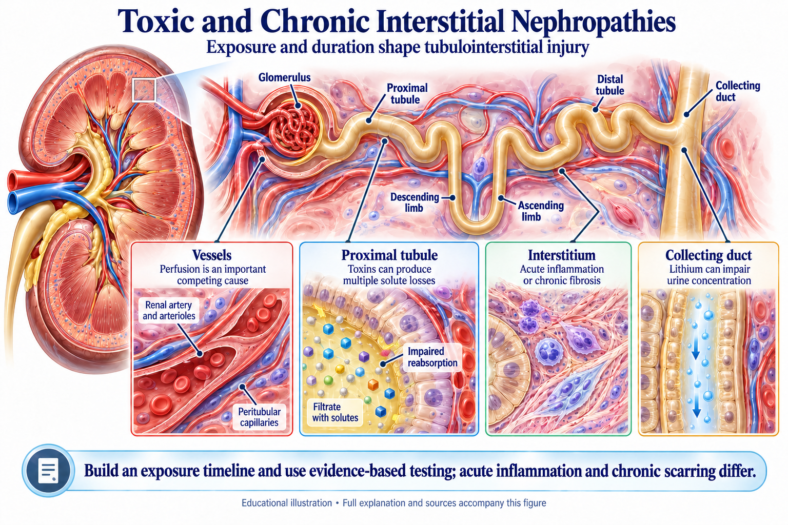 Toxic and Chronic Interstitial Nephropathies visual summary