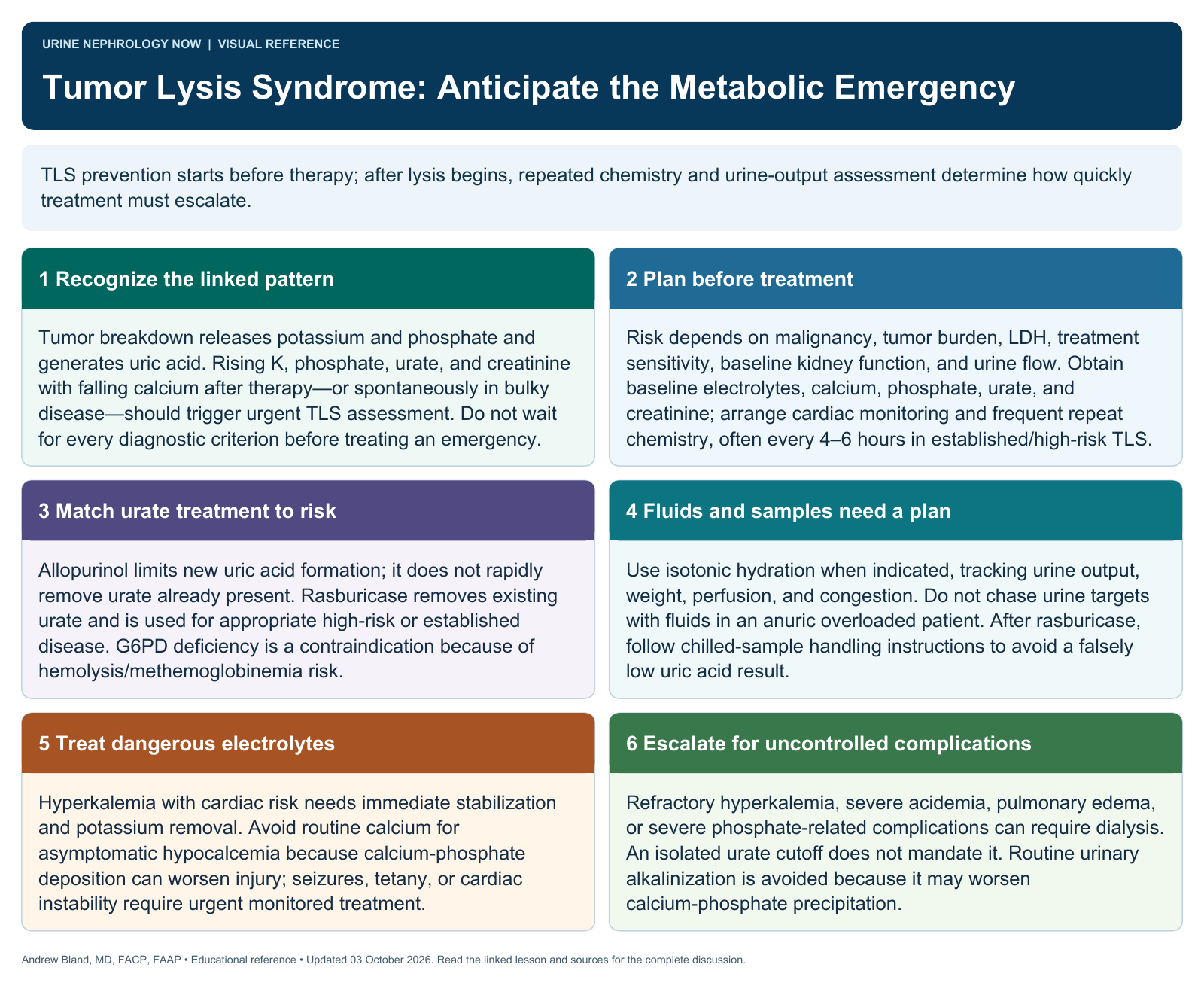 Tumor Lysis Syndrome: Anticipate the Metabolic Emergency. Full text follows below.