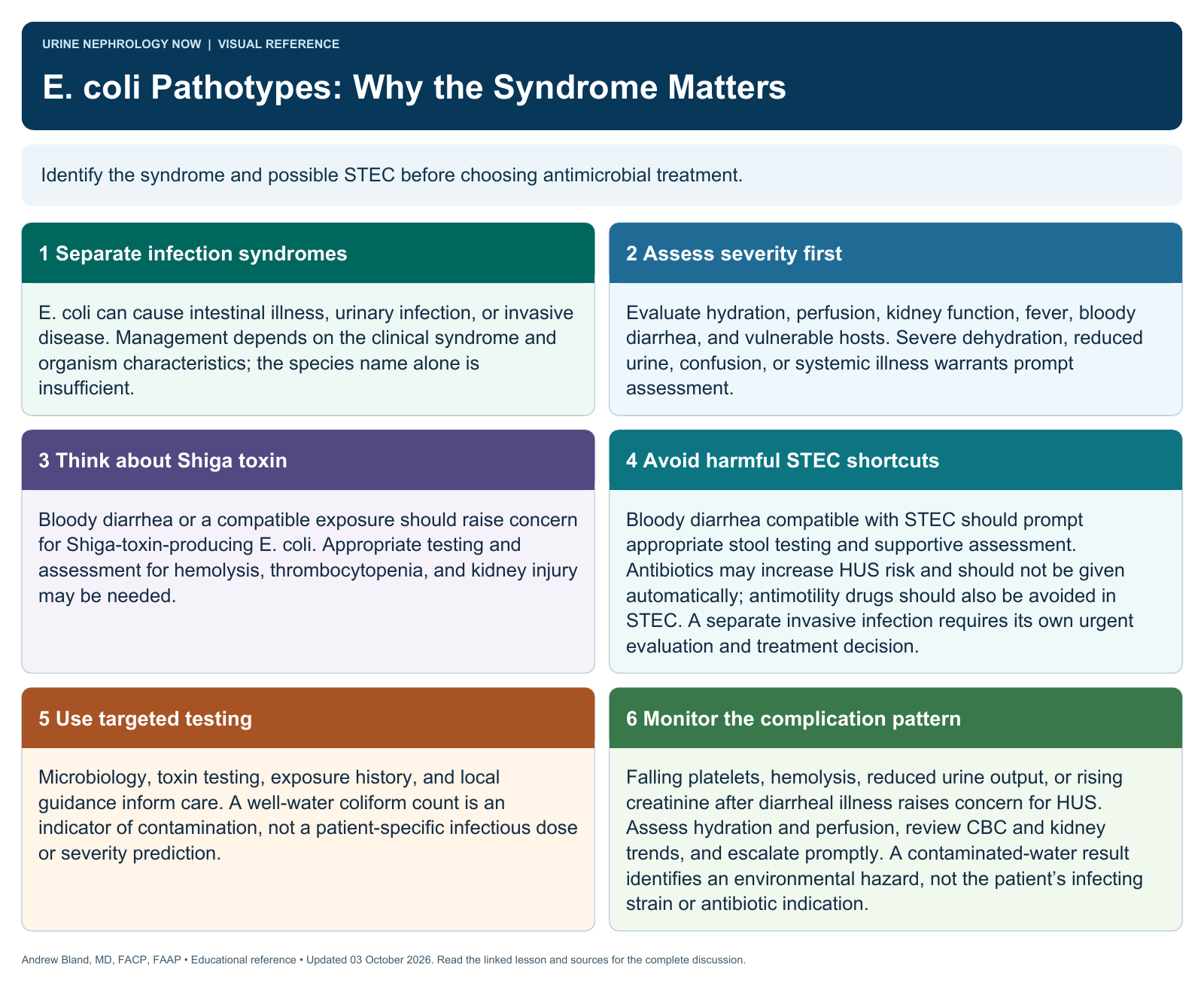 E. coli Pathotypes: Why the Syndrome Matters. Full text follows below.