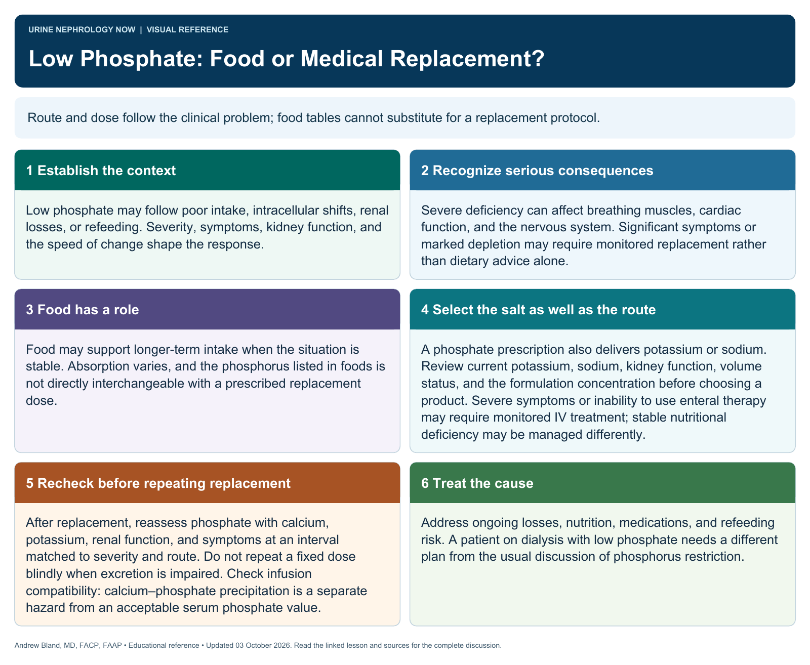 Low Phosphate: Food or Medical Replacement?. Full text follows below.